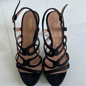 Spanish leather heels, Pedro Miralles size 37 $60